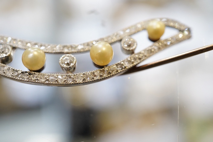 A diamond brooch, circa 1920
